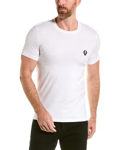 Dolce & Gabbana Round-neck Stretch Cotton T-shirt In White