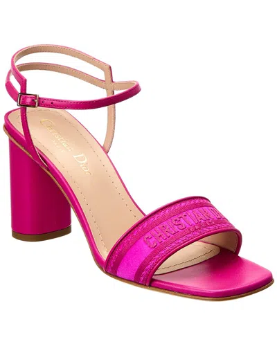 Dior Dway Leather Sandal In Pink