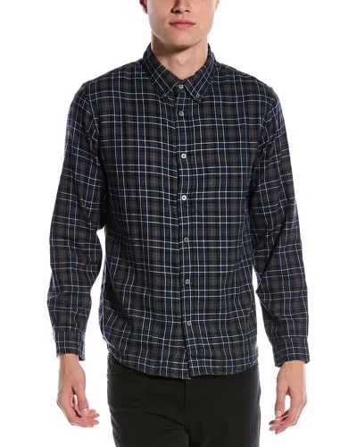Slate & Stone Flannel Button-down Collar Shirt In Grey