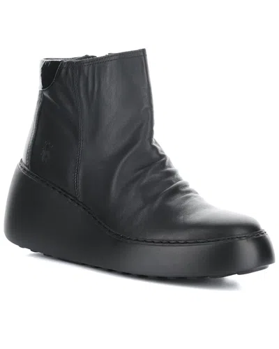 Fly London Dabe Leather Boot In Black