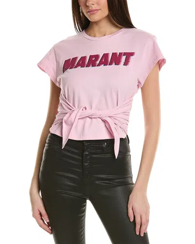 Isabel Marant Étoile Isabel Marant Etoile Flash Logo Tie Top In Pink