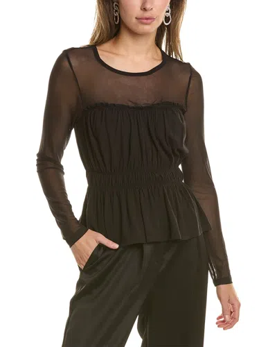 Bcbgeneration Combo Peplum Top In Black