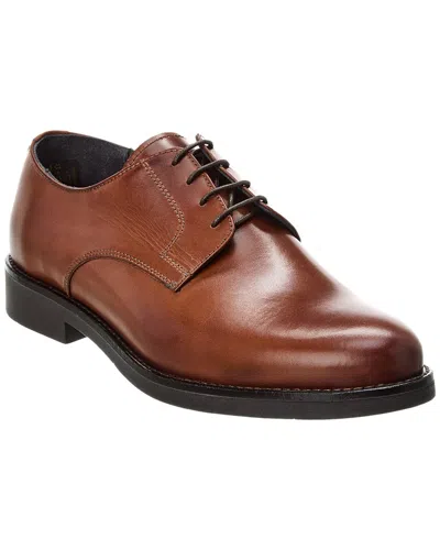 Alfonsi Milano Leather Derby In Brown