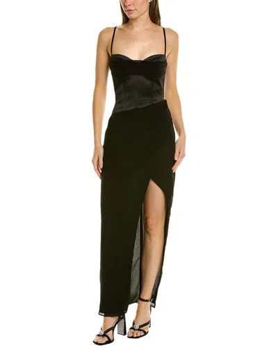 Nicholas Solara Silk-blend Gown In Black