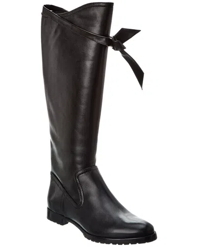 Alexandre Birman Clarita Saddlery Leather Knee-high Boot In Black