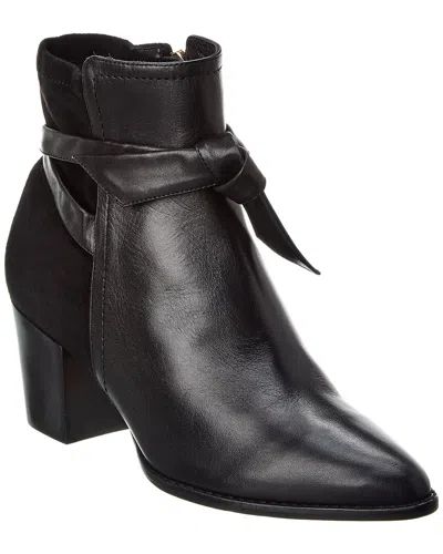 Alexandre Birman Clarita 60 Leather & Suede Bootie In Black