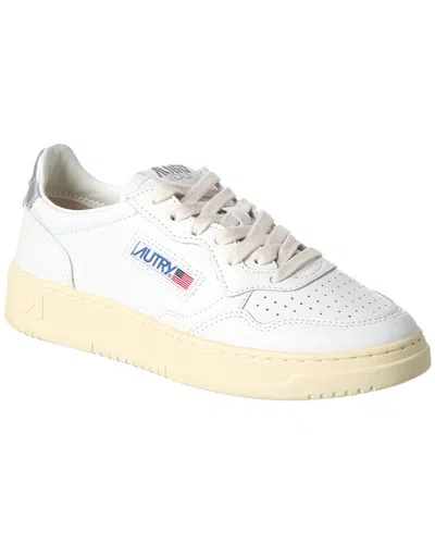 Autry Medalist Leather Sneaker In White