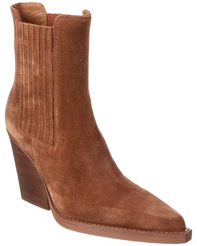 Paris Texas Dallas Suede Boot In Brown