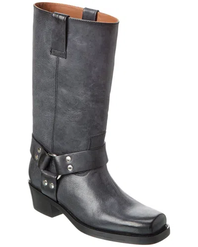 Paris Texas Roxy Leather Boot In Black