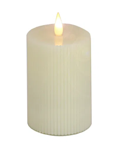 Hgtv 4in Georgetown Real Motion Flameless Led Candle In Ivory