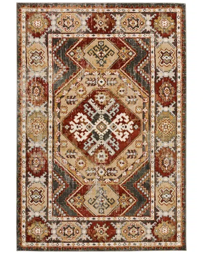 Addison Rugs Addison Grayson Plush Southwest Rug In Red