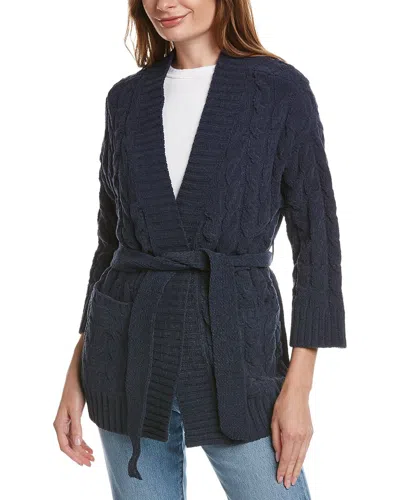 Tommy Bahama Seascape Breeze Cable Cardigan In Blue