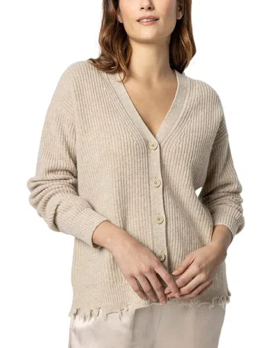 Lilla P Distressed Rib Wool & Cashmere-blend Cardigan