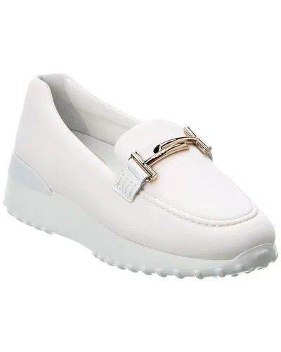 Tod's Double T Loafer In White