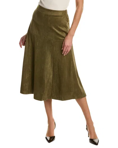Yal New York A-line Midi Skirt In Green