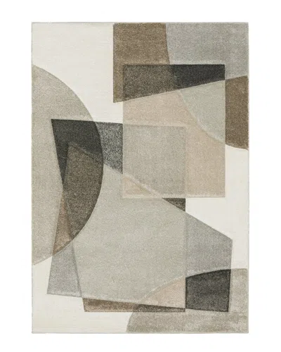 Stylehaven Calypso Geometric Shapes Power-loomed Area Rug In Beige