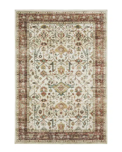 Stylehaven Stellar Vintage Bordered Traditional Washable Area Rug In Ivory