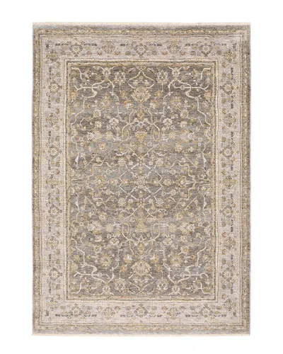 Stylehaven Mystique Distressed Traditional Border Fringed Area Rug In Beige