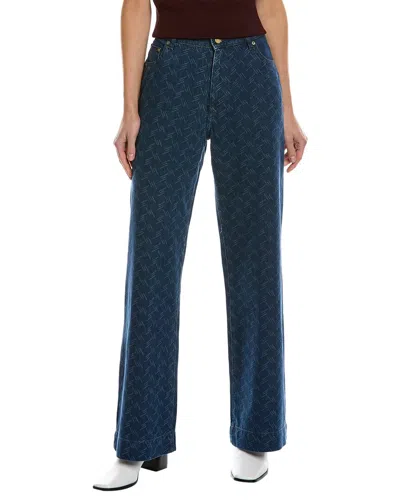 Dl1961 Zoie Seacliff Laser Wide Leg Jean In Blue