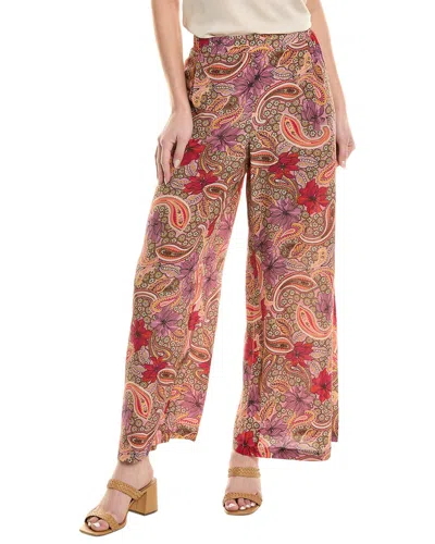 Johnny Was Lioness Easy Silk Pant In Pink