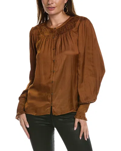 Ramy Brook Isla Blouse In Brown