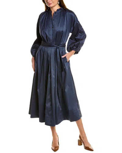 Piazza Sempione Shirtdress In Blue