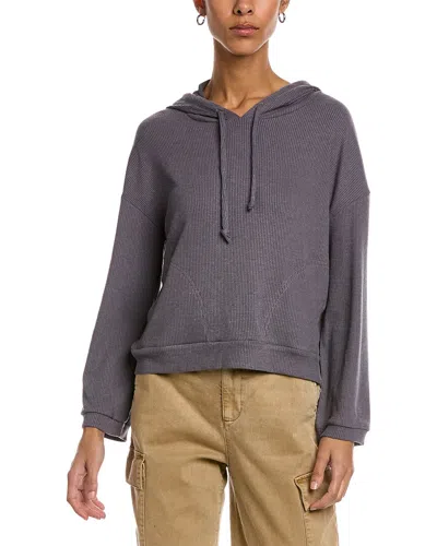 Chaser Love Rib Hoodie In Grey