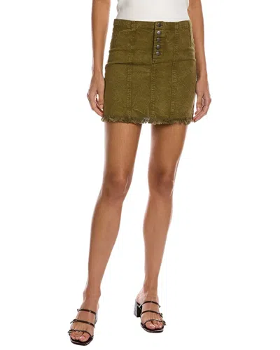 Chaser Vintage Canvas Mini Skirt In Green