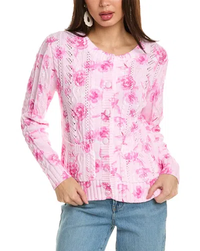 Loveshackfancy Lux Cardigan In Pink