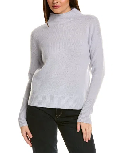 Philosophy Slouchy Funnel Neck Cashmere Sweater In Blue