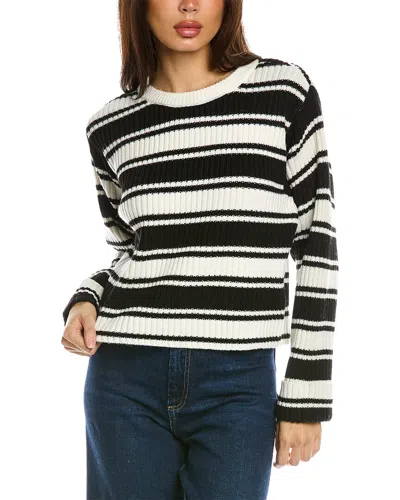 Design History Stripe Wool-blend Sweater In Black