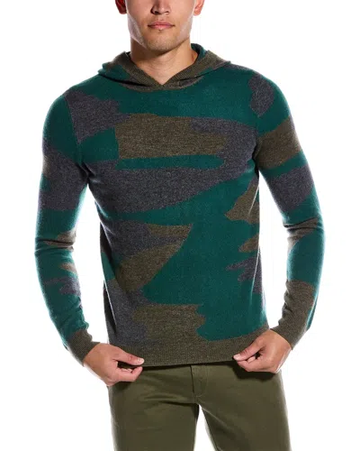 Scott & Scott London Wool & Cashmere-blend Crewneck Sweater In Green