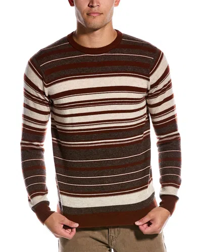 Scott & Scott London Wool & Cashmere-blend Crewneck Sweater In Red