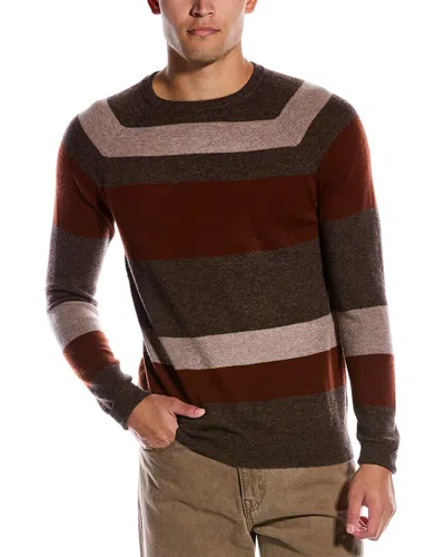 Scott & Scott London Wool & Cashmere-blend Crewneck Sweater In Brown