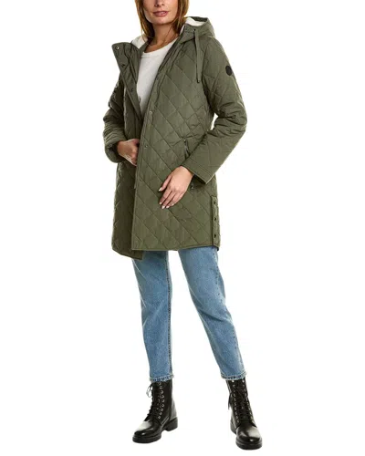 Nautica Stretch Quilt Jacket In Green