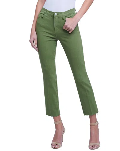 L Agence L'agence Sada High-rise Crop Slim Jean Cactus Green Jean
