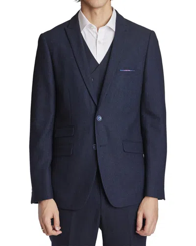Paisley & Gray Ashton Peak Slim Fit Wool-blend Jacket In Blue