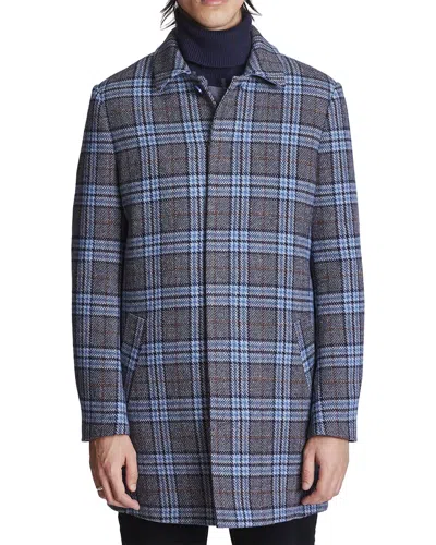 Paisley & Gray Topper Wool-blend Coat In Blue