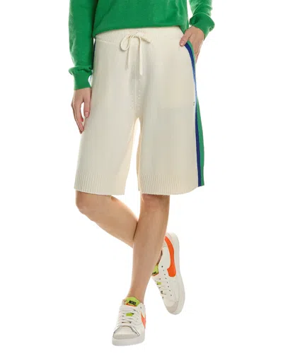 Chinti & Parker Wool & Cashmere-blend Bermuda Short In White