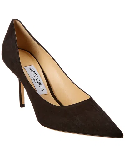 Jimmy Choo Love 100 Suede Pump In Black