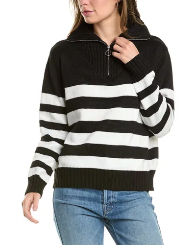 Aiden 1/4-zip Sweater In Black