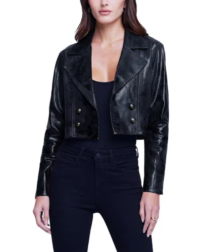 L Agence L'agence Laverne Crop Biker Jacket