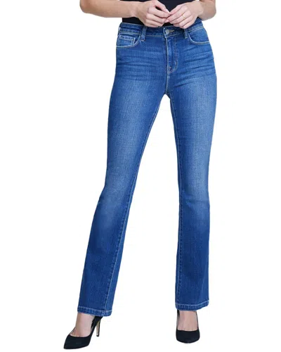 L Agence L'agence Dean Mid-rise Sequoia Slim Straight Jean In Blue
