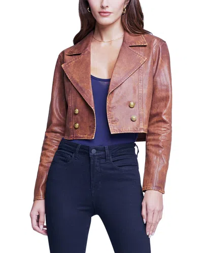 L Agence L'agence Laverne Crop Biker Jacket