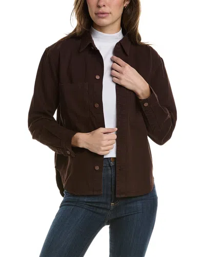 Dl1961 Zita Linen-blend Shirt In Brown