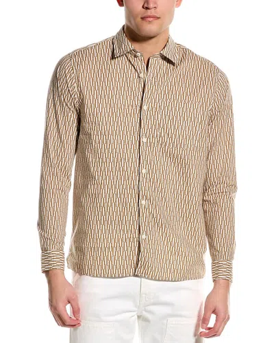 Ted Baker Ruskin Shirt In Brown