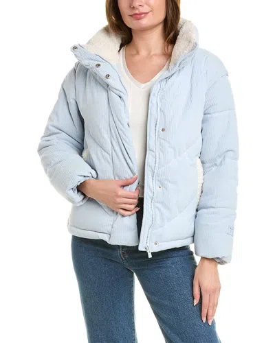 Hurley Fairsky Quilted Corduroy Puffer Jacket In Blue