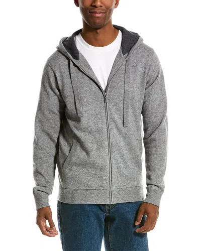 Scott & Scott London Wool & Cashmere-blend Hooded Jacket In Grey