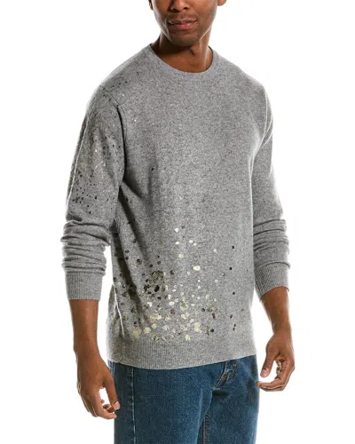 Scott & Scott London Foil Wool & Cashmere-blend Crewneck Sweater In Grey