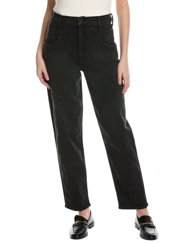 Mother Denim High-waist Pointy Study Nerdy Vroom Straight Jean In Black